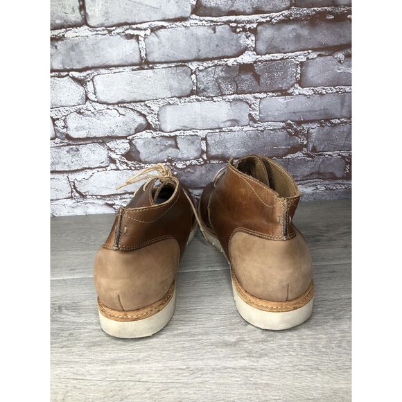 Tsubo 1004722-BOUR Brown Leather Lace Up Chukka Boots Men Sz 11.5M US/45EU main image 4